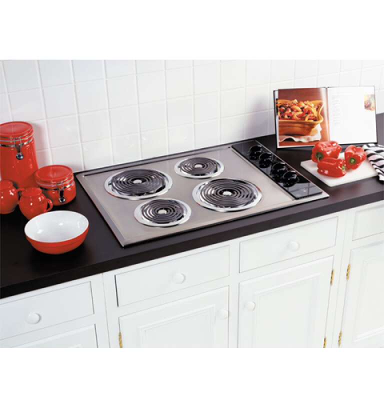 30" Built-In Electric Cooktop with Calrod Heating Elements JP326CVBC