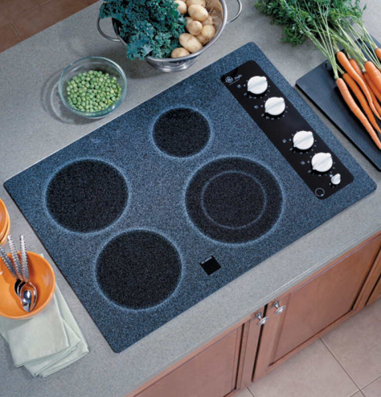 30" Built-In CleanDesign Electric Cooktop JP350WCWW