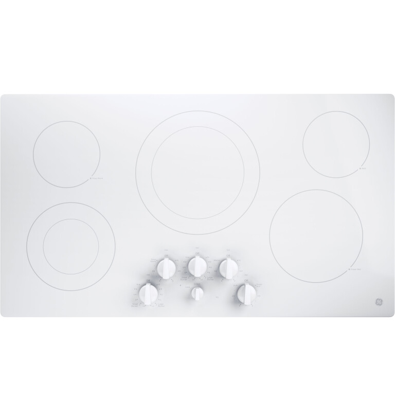 36" Built-In Knob Control Electric Cooktop JP3536TJWW