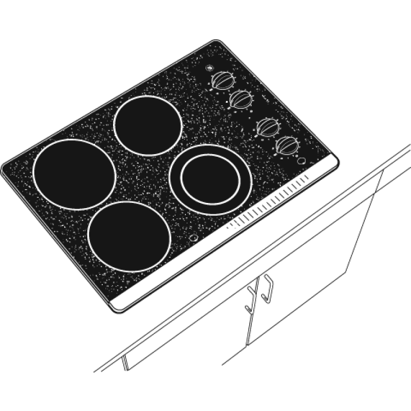 30" Built-In CleanDesign Electric Cooktop JP355SKSS