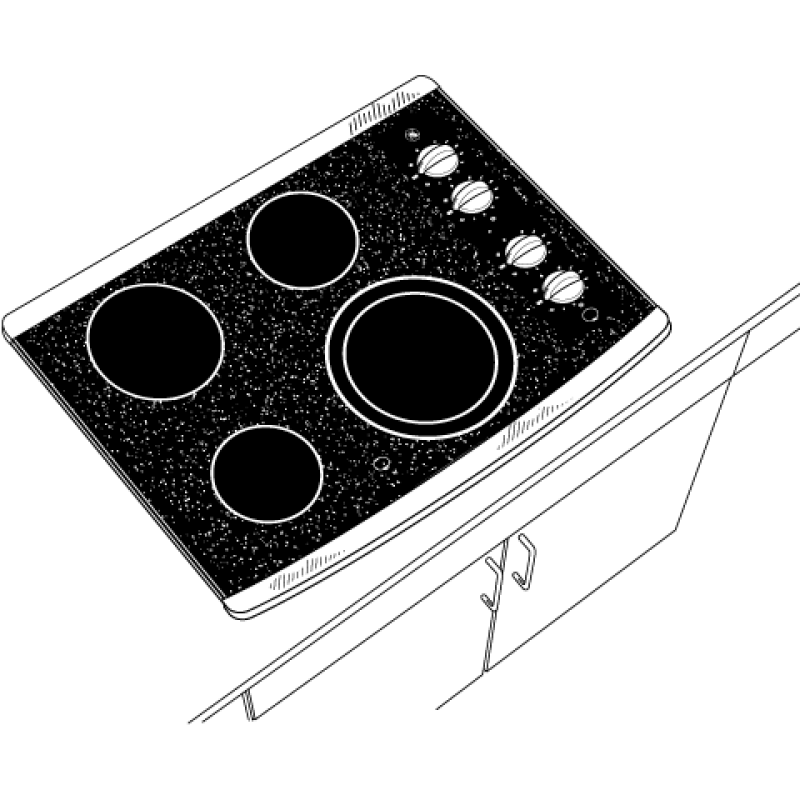 30" Built-In Electric Cooktop JP356SMSS