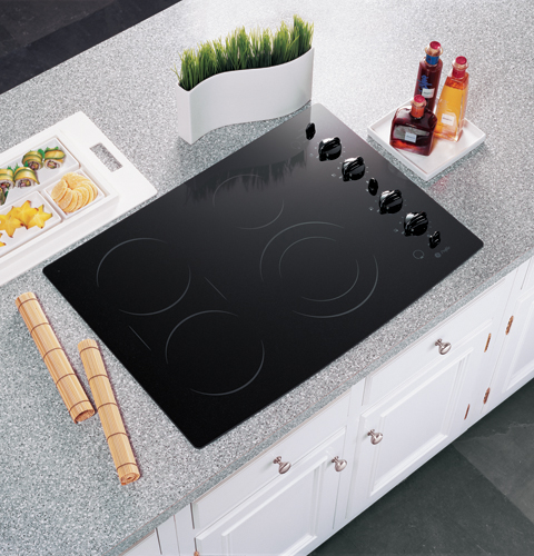 30" Built-In CleanDesign Electric Cooktop JP930BKBB