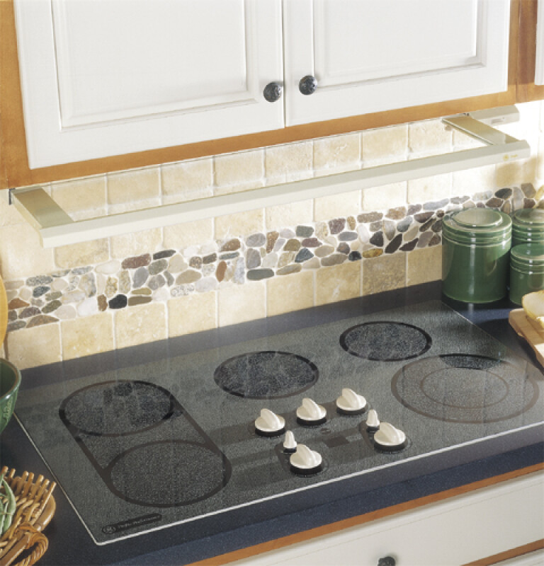 GE Profile Performance 36" CleanDesign Cooktop Bisque JP960CACC Picture 1