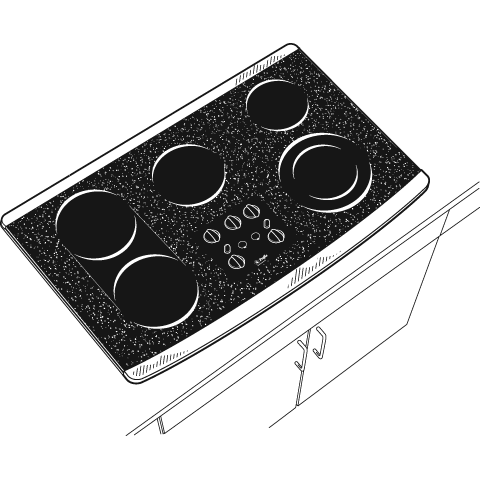 36" Built-In CleanDesign Cooktop JP960SKSS