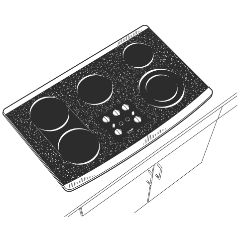 36" Built-In CleanDesign Cooktop JP960SLSS