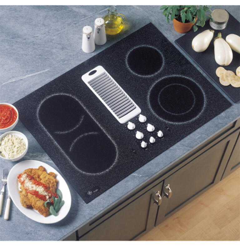 30" Downdraft Electric Cooktop JP989WDWW