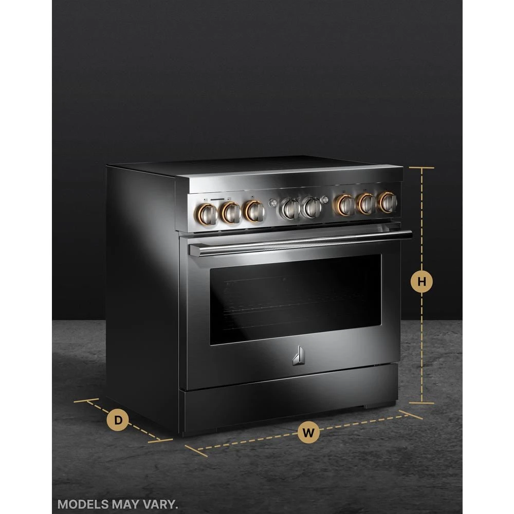 RISE™ 36" Induction Professional-Style Range JPIFC736RL