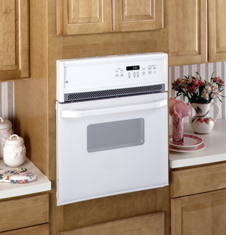 GE 24" Electric Single Self-Cleaning Wall Oven White JRP15WWWW Picture 1