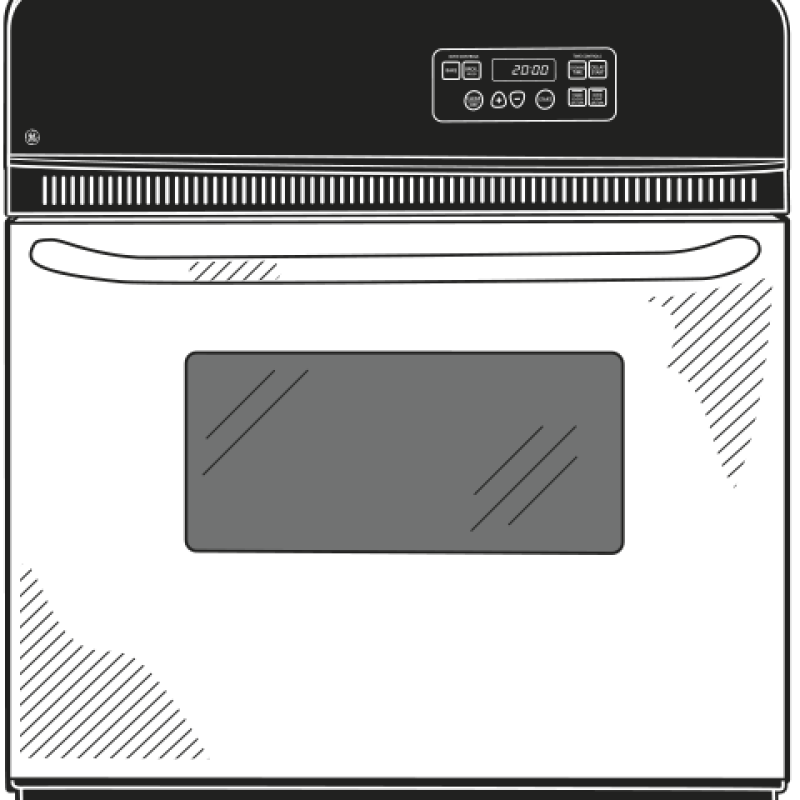 24" Electric Single Self-Cleaning Wall Oven JRP20SKSS