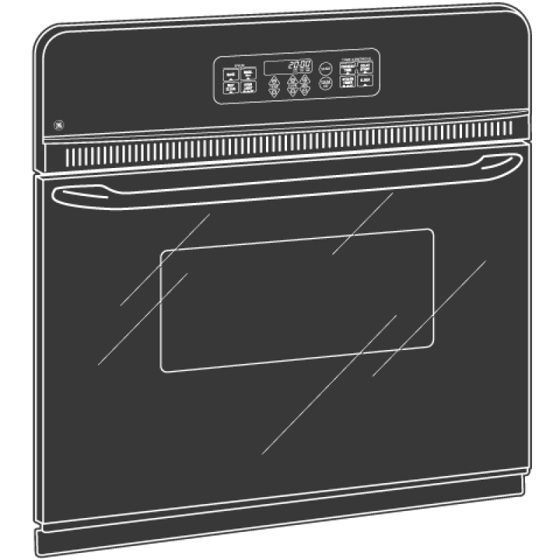 24" Electric Single Self-Cleaning Wall Oven JRP20WJWW