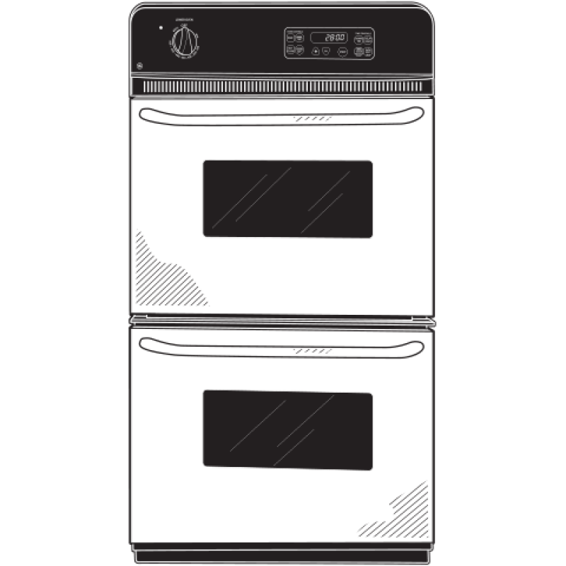 24" Double Wall Oven JRP28SKSS