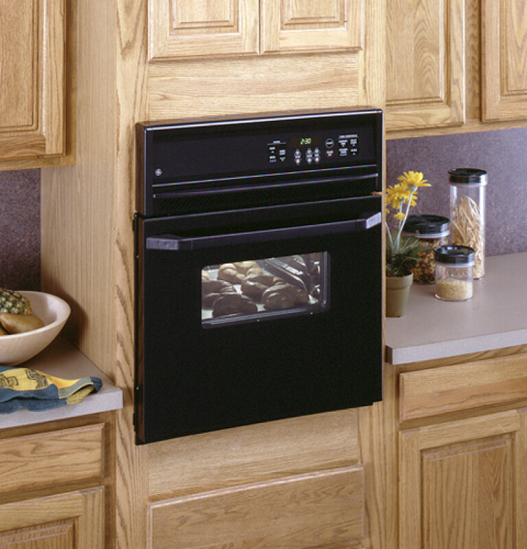 GE 24" Electric Single Standard Clean Wall Oven Black JRS04BWBB Picture 1