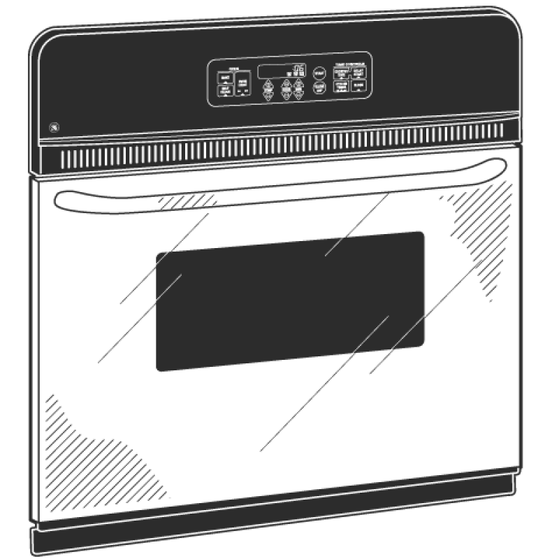 24" Electric Single Standard Clean Wall Oven JRS06SKSS