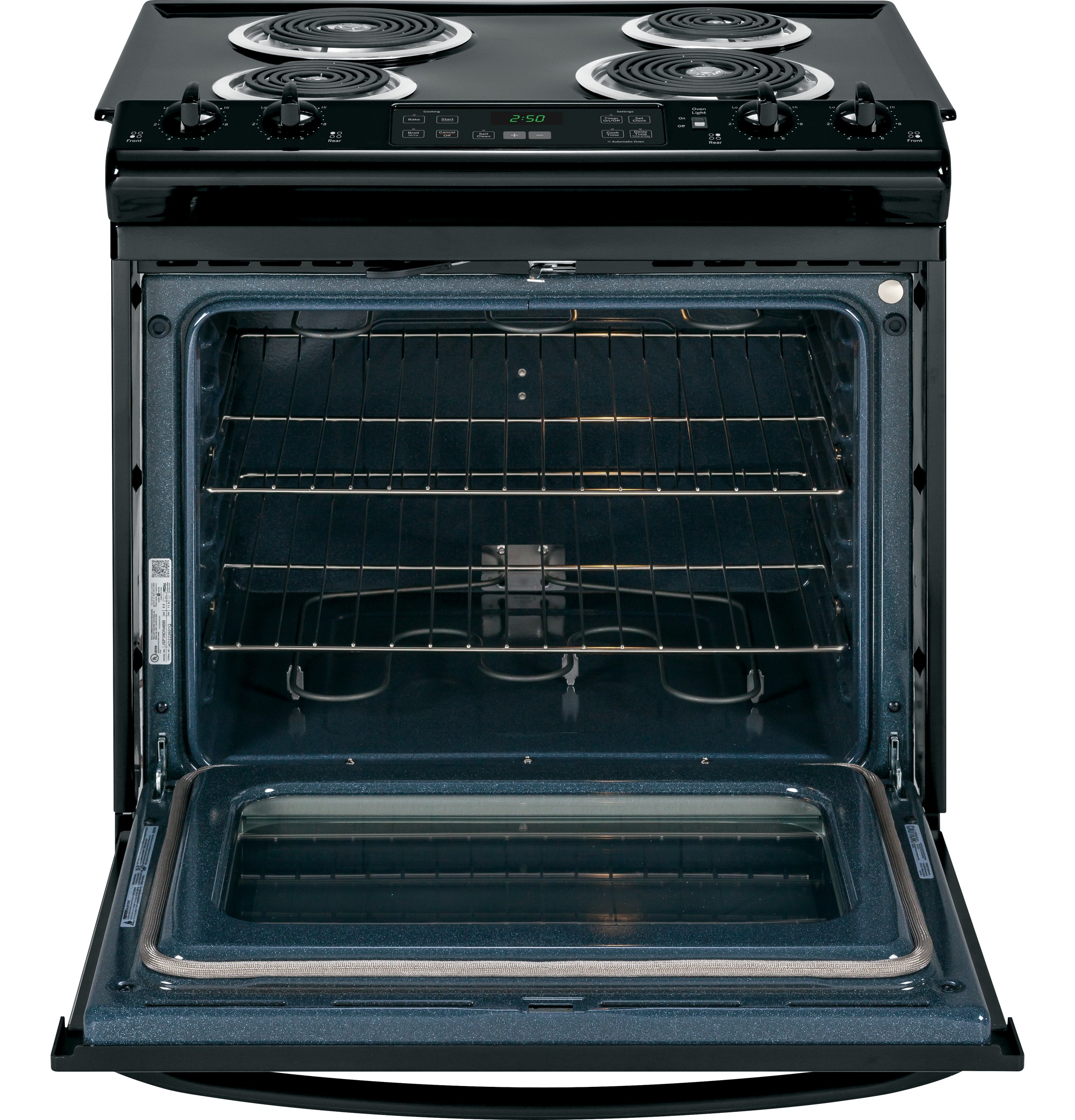 30" Slide-In Front Control Electric Range JS250DFBB