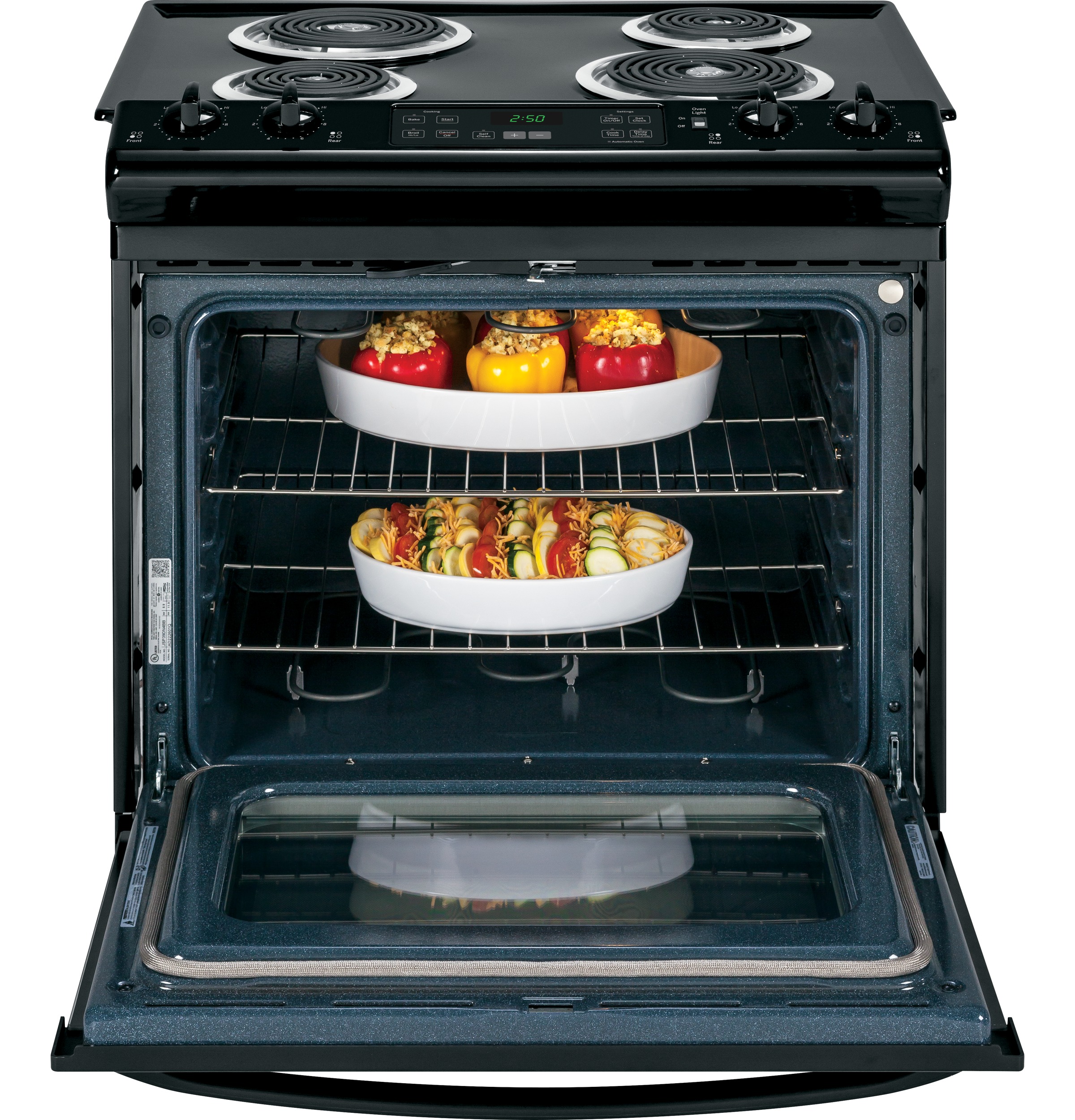 30" Slide-In Front Control Electric Range JS250DFBB