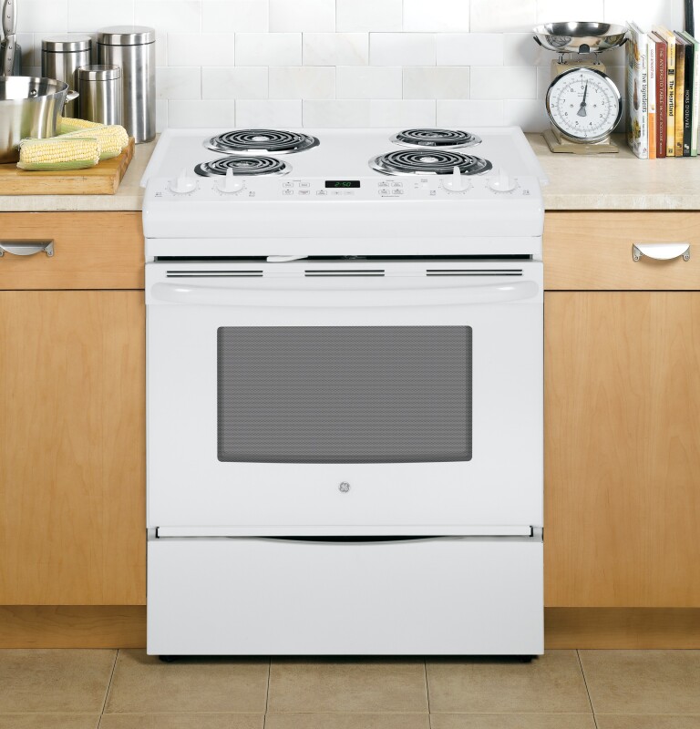 30" Slide-In Front Control Electric Range JS250DFWW