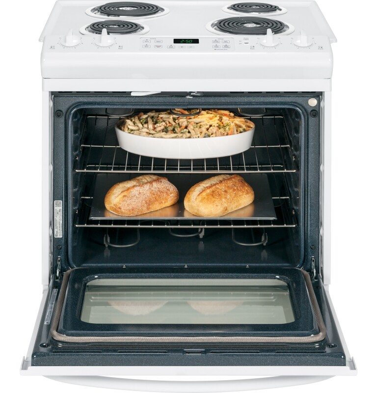 30" Slide-In Front Control Electric Range JS250DFWW