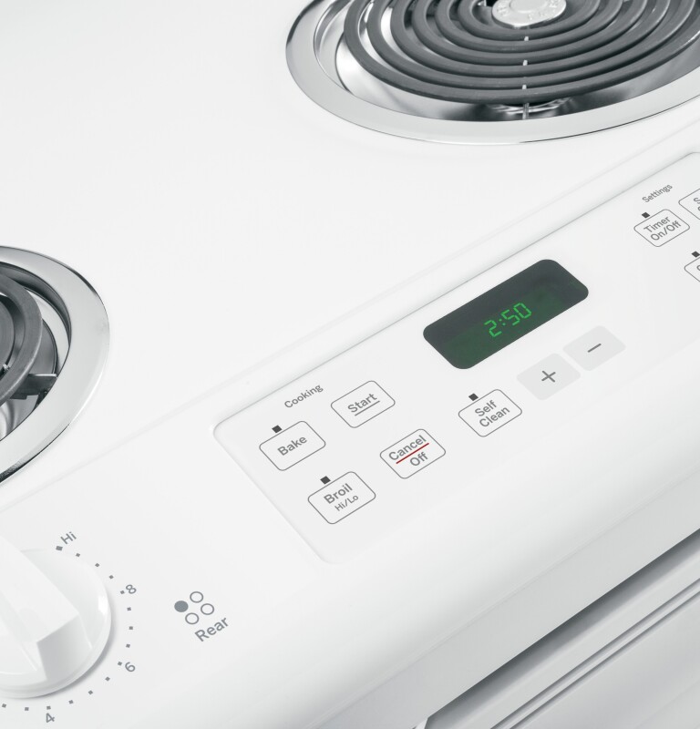 30" Slide-In Front Control Electric Range JS250DFWW