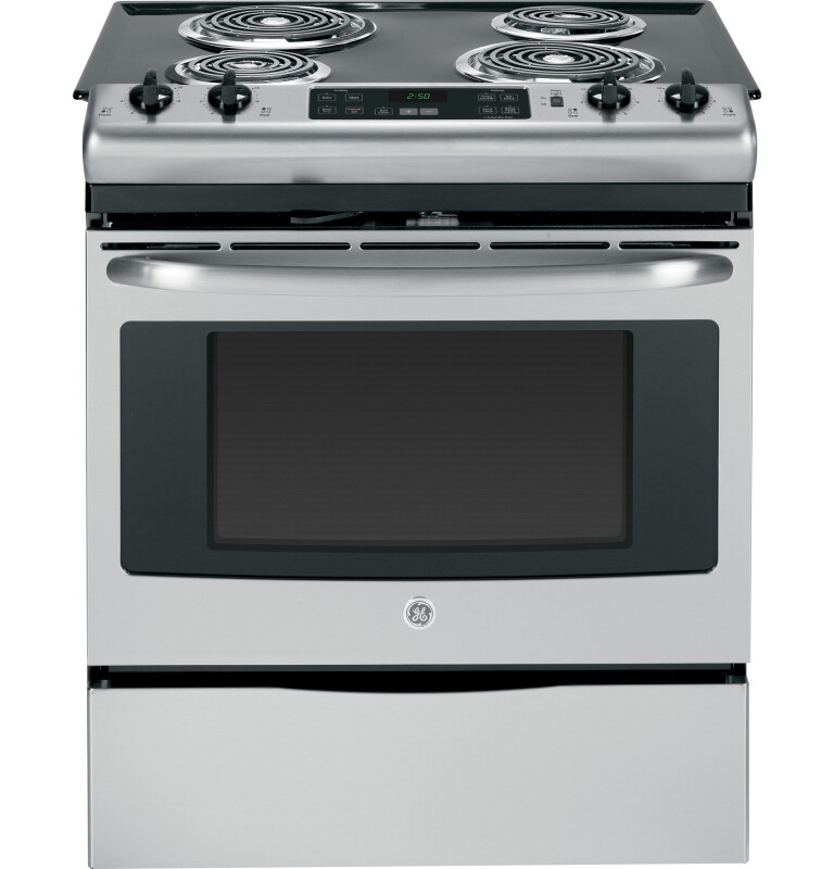 30" Slide-In Front Control Electric Range JS250RFSS
