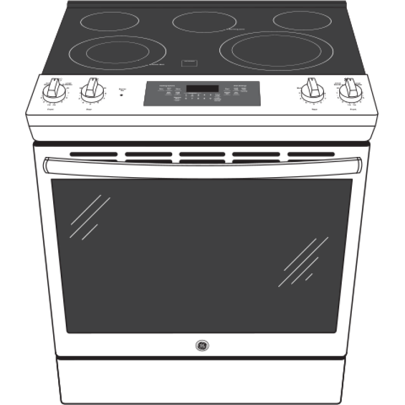 30" Slide-In Electric Range JS660ELES