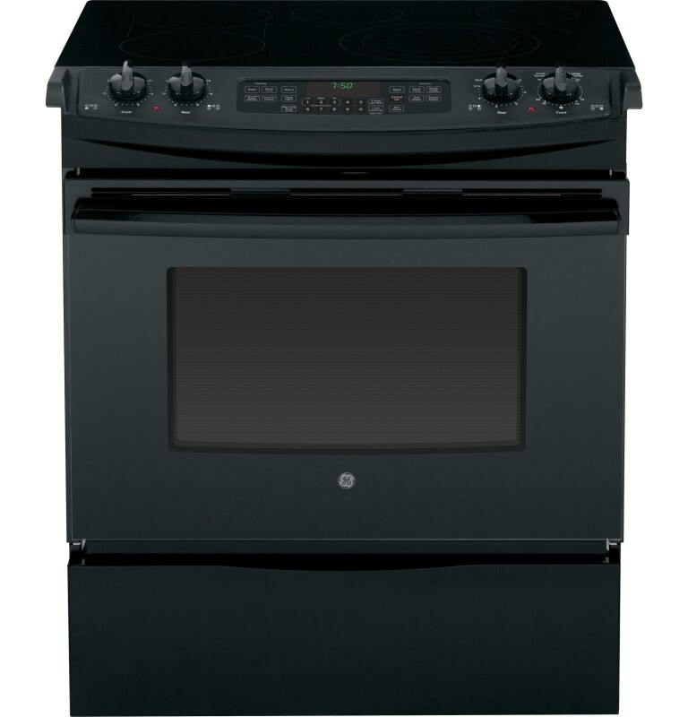 30" Slide-In Front Control Electric Convection Range JS750DFBB