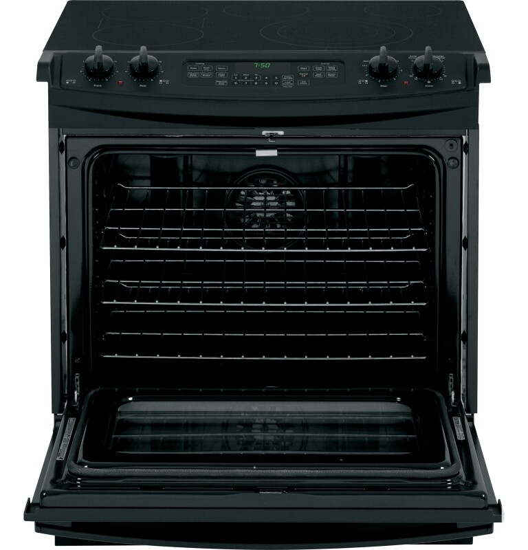 30" Slide-In Front Control Electric Convection Range JS750DFBB