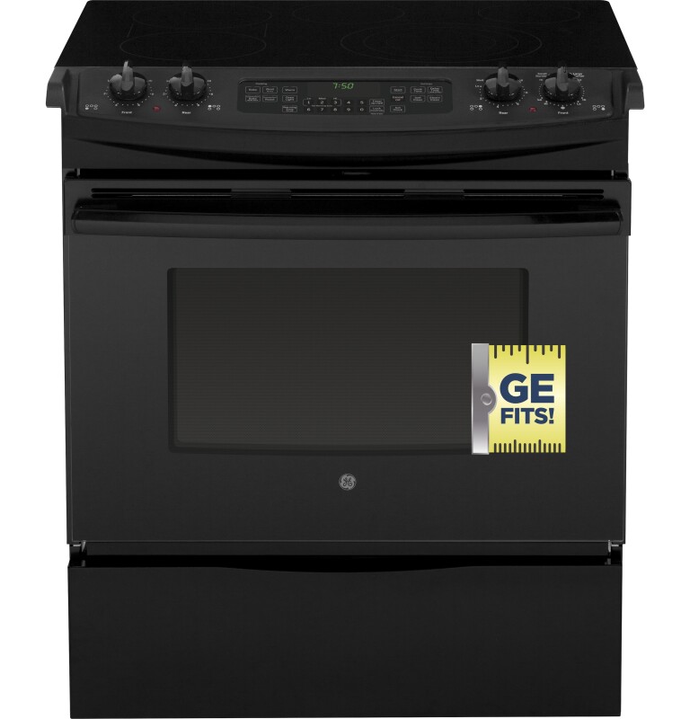 30" Slide-In Front Control Electric Convection Range JS750DFBB