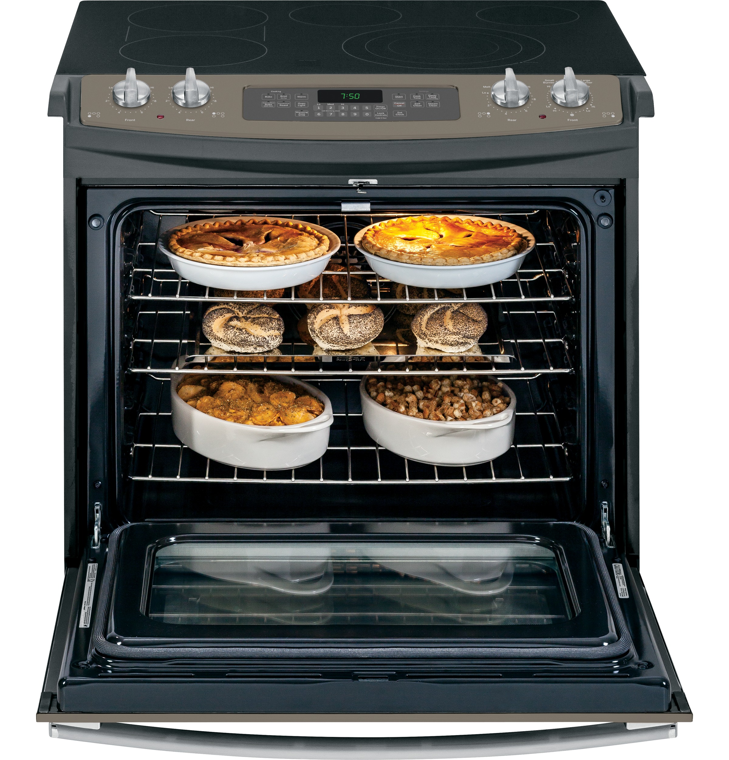 30" Slide-In Front Control Electric Convection Range JS750EFES