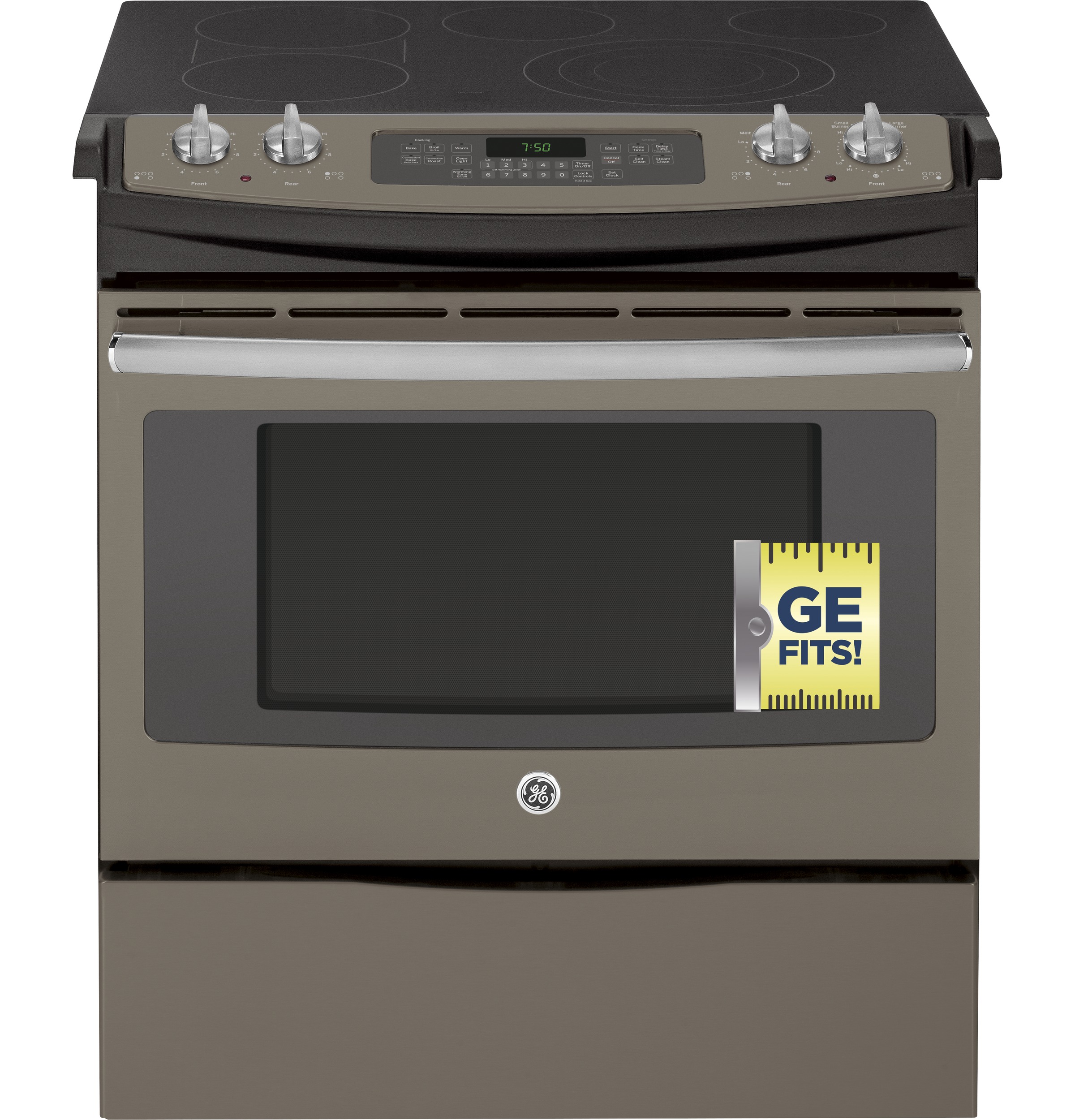 30" Slide-In Front Control Electric Convection Range JS750EFES