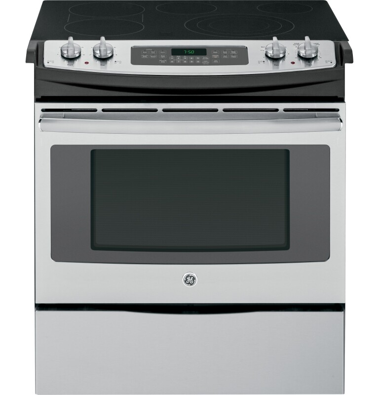30" Slide-In Front Control Electric Convection Range JS750SFSS