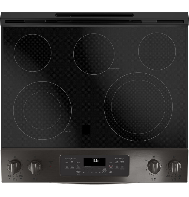 30" Slide-In Electric Convection Range JS760BLTS