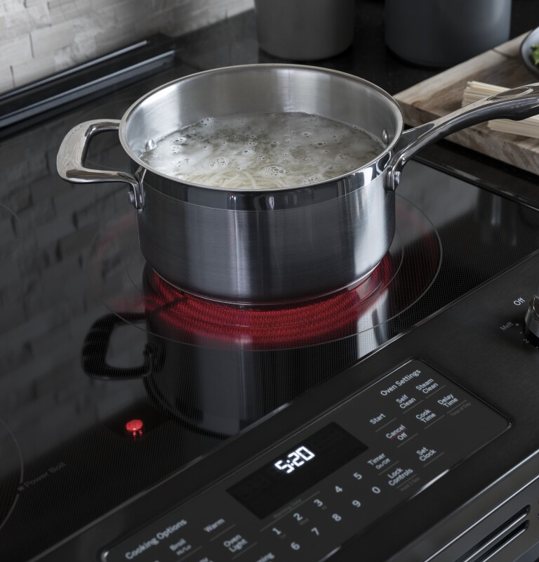 30" Slide-In Electric Convection Range JS760BLTS