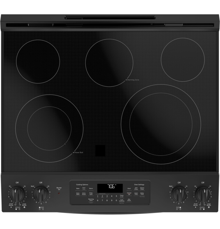 30" Slide-In Electric Convection Range JS760DLBB