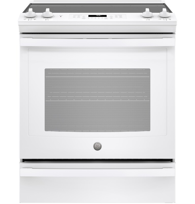 GE 30" Slide-In Electric Convection Range White JS760DLWW Picture 1