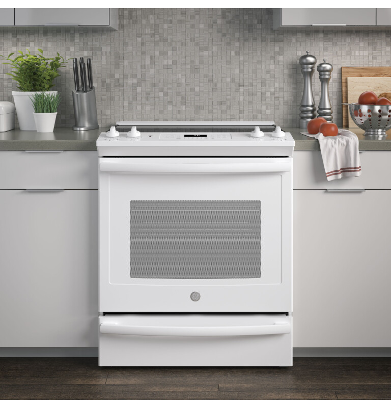 30" Slide-In Electric Convection Range JS760DLWW