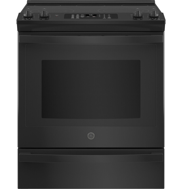 30" Slide-In Electric Convection Range with No Preheat Air Fry JS760DPBB