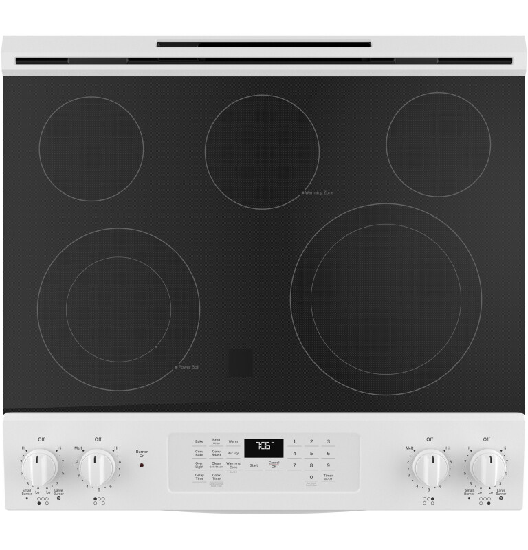 30" Slide-In Electric Convection Range with No Preheat Air Fry JS760DPWW