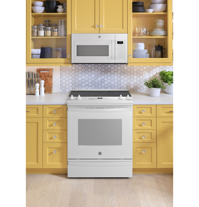 30" Slide-In Electric Convection Range with No Preheat Air Fry JS760DPWW