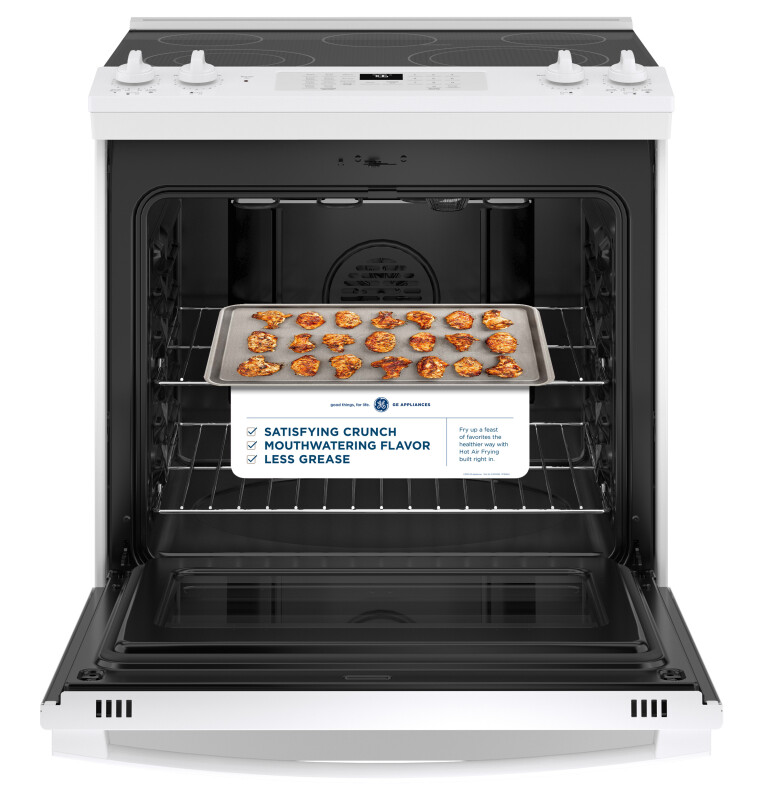 30" Slide-In Electric Convection Range with No Preheat Air Fry JS760DPWW