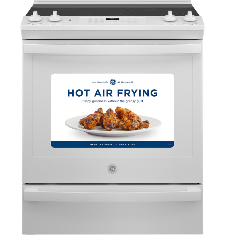 30" Slide-In Electric Convection Range with No Preheat Air Fry JS760DPWW