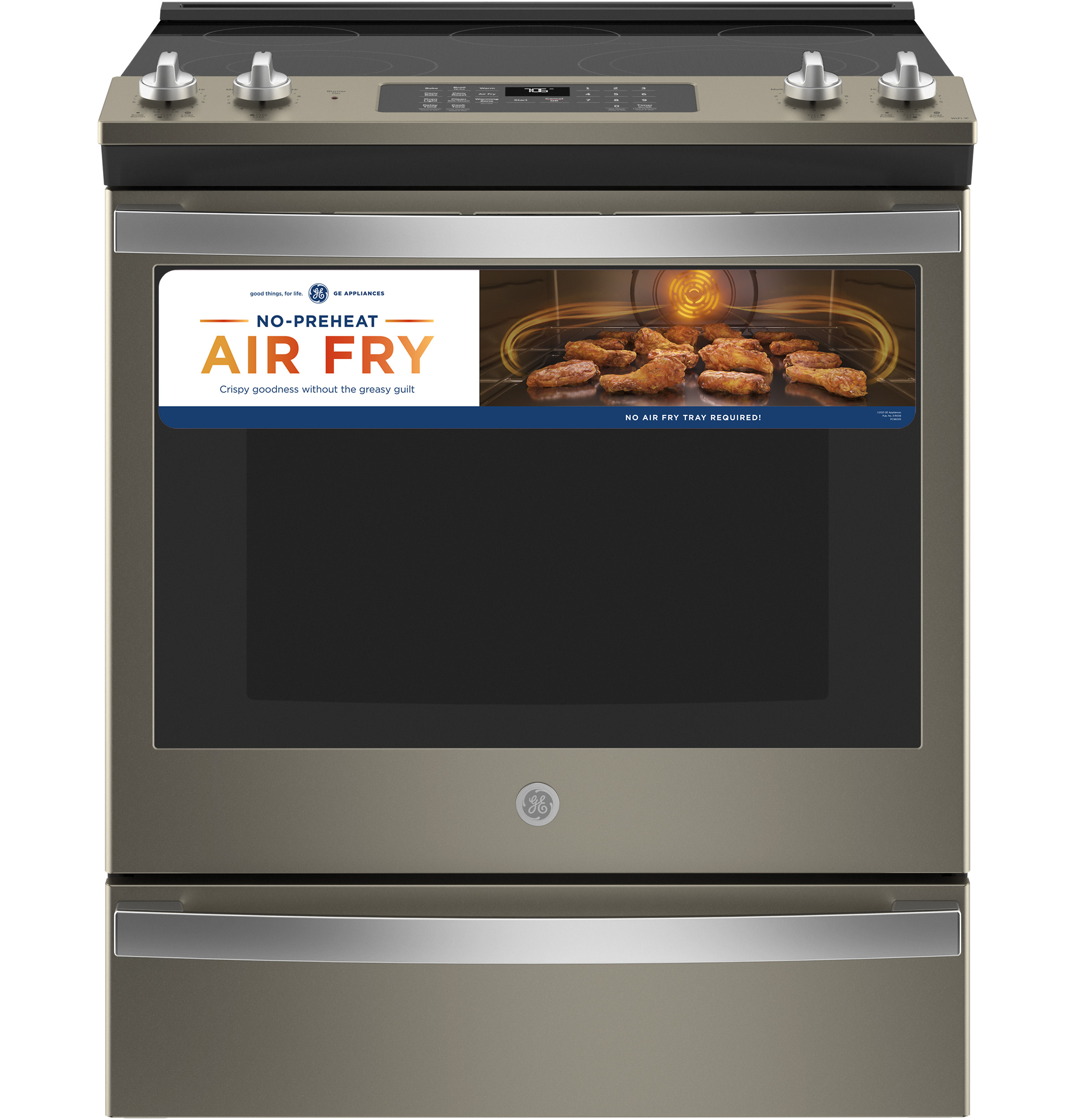 30" Slide-In Electric Convection Range with No Preheat Air Fry JS760EPES