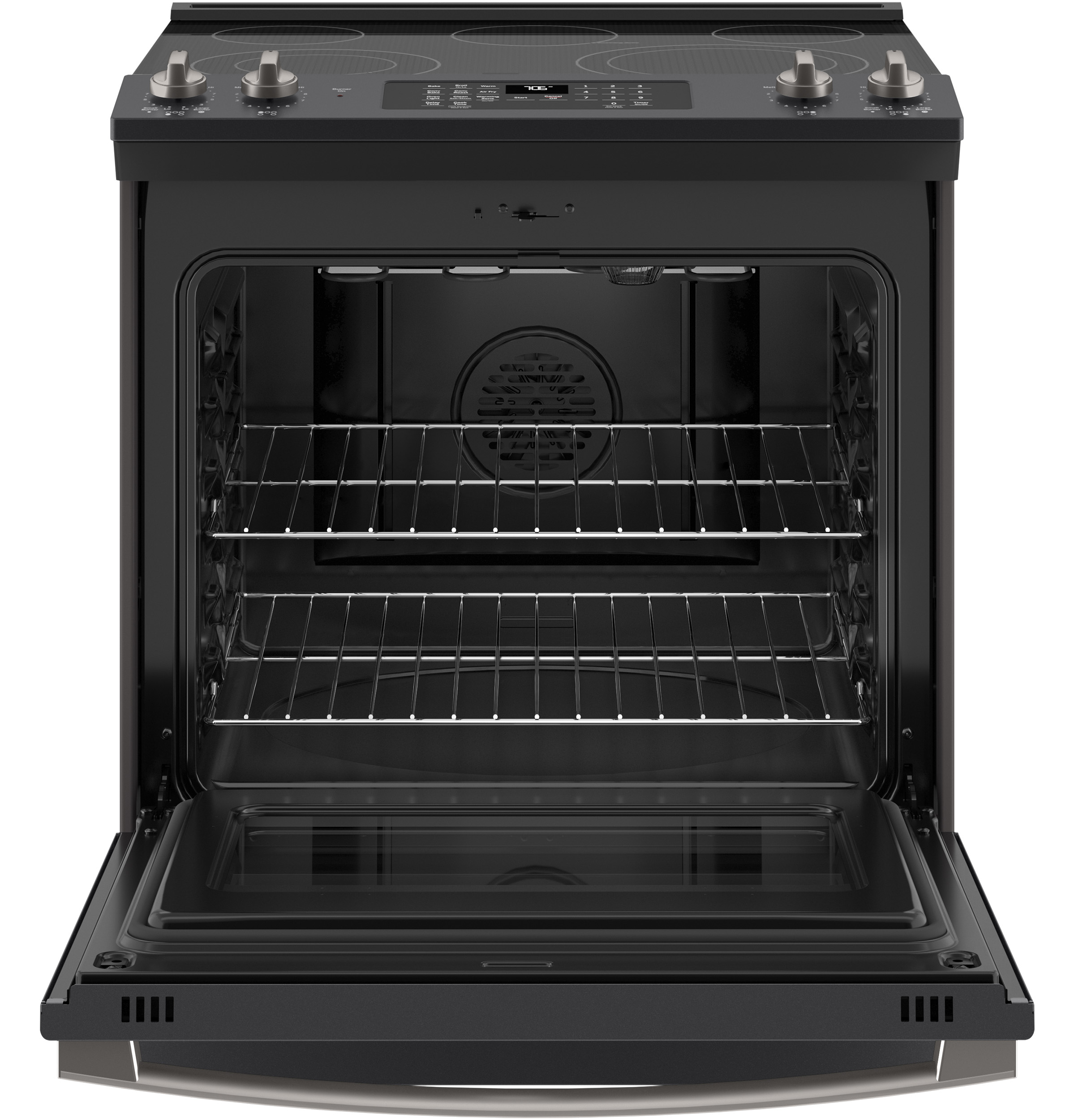 30" Slide-In Electric Convection Range with No Preheat Air Fry JS760FPDS