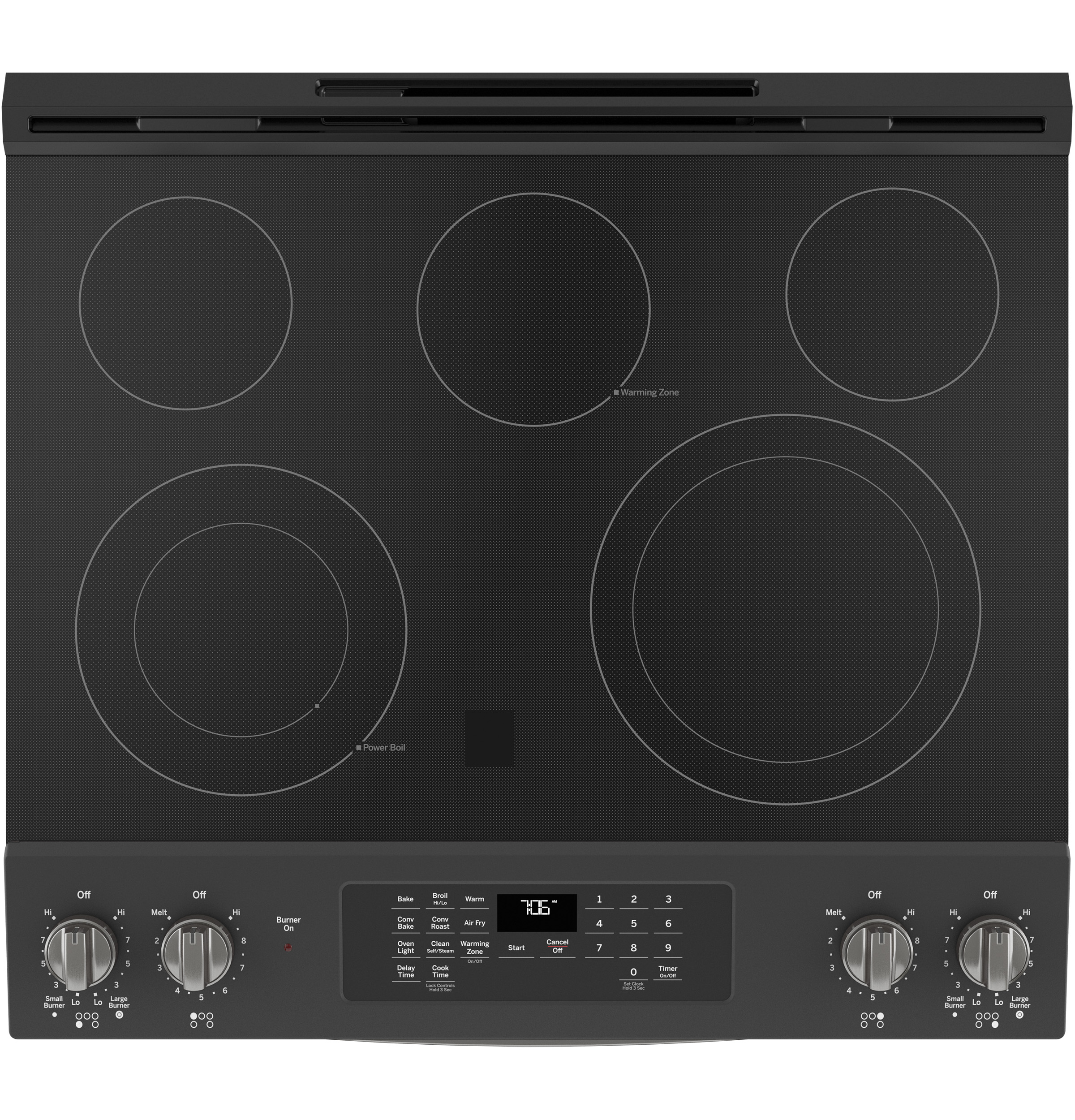 30" Slide-In Electric Convection Range with No Preheat Air Fry JS760FPDS
