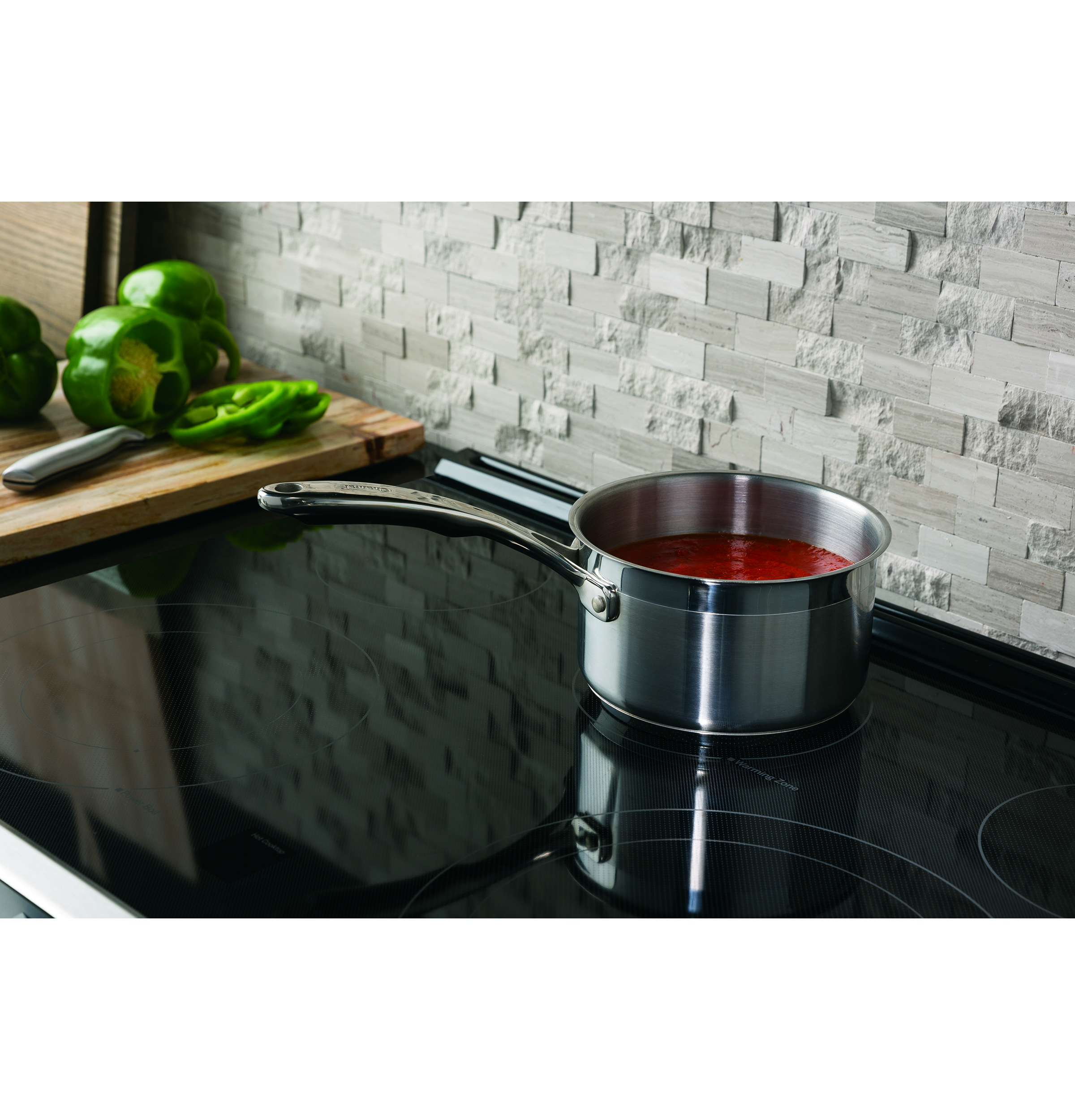 30" Slide-In Electric Convection Range with No Preheat Air Fry JS760FPDS