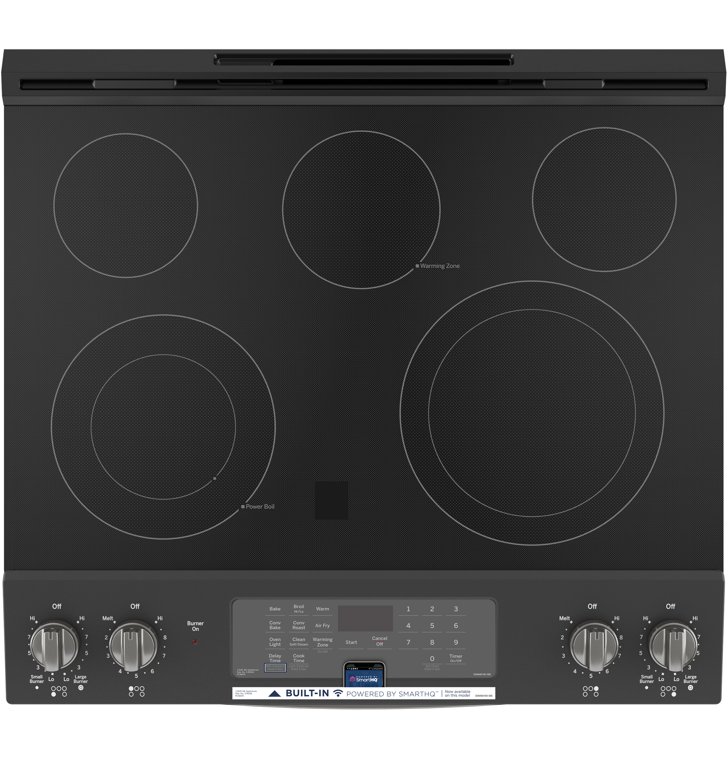 30" Slide-In Electric Convection Range with No Preheat Air Fry JS760FPDS