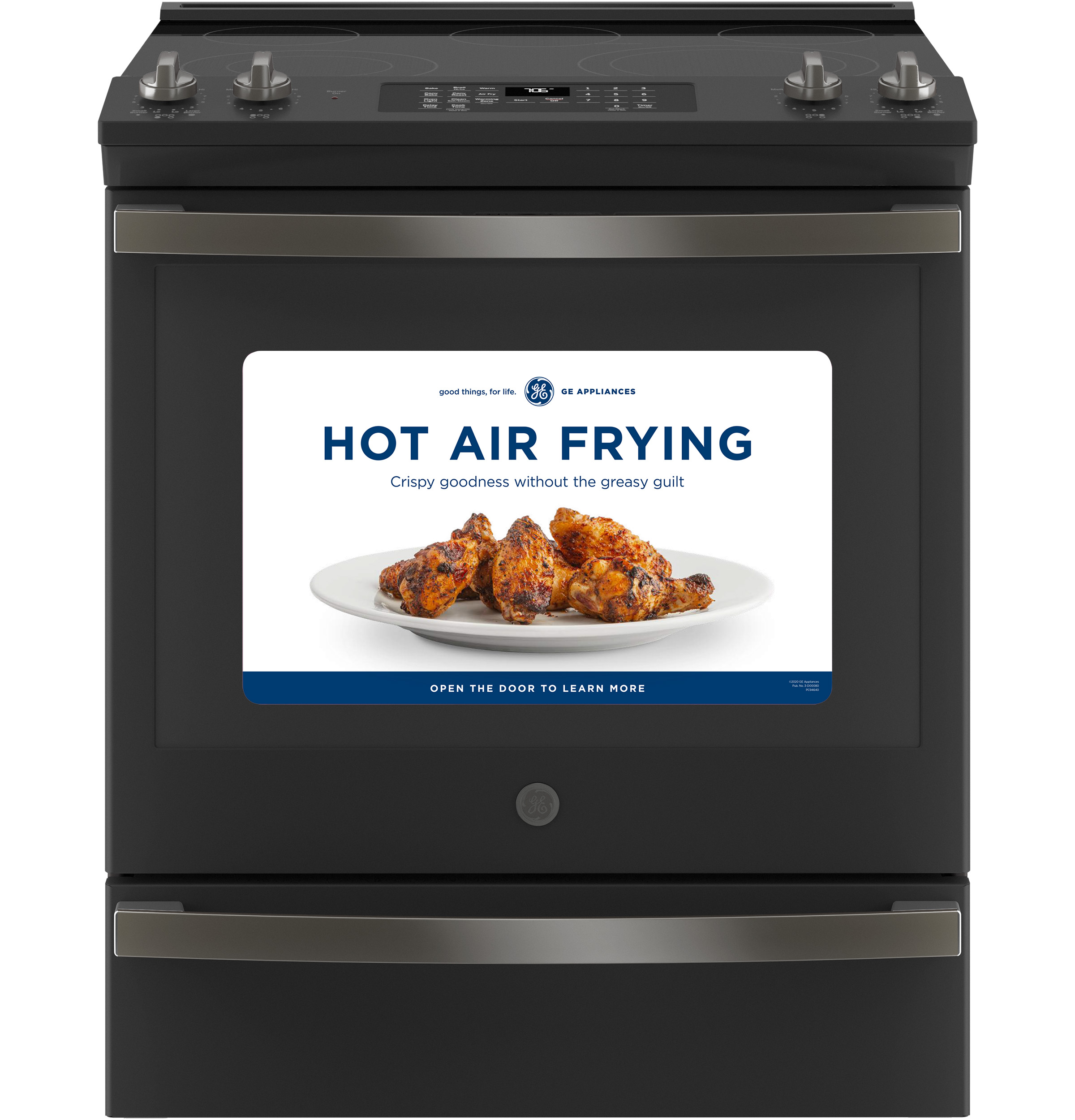 30" Slide-In Electric Convection Range with No Preheat Air Fry JS760FPDS