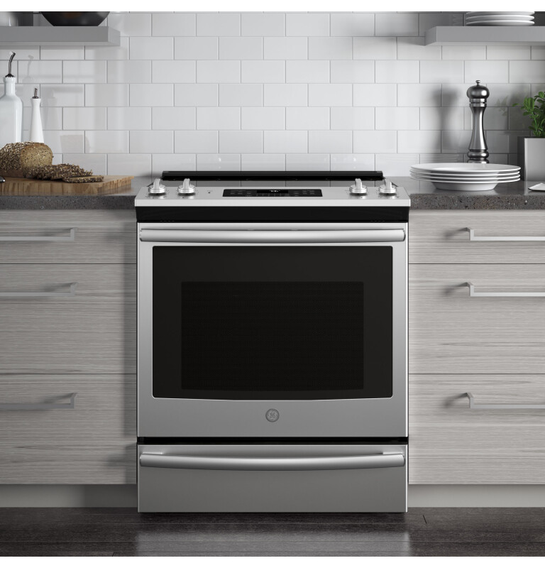 30" Slide-In Electric Convection Range JS760SLSS