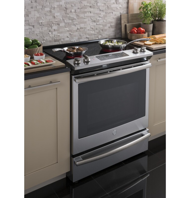 30" Slide-In Electric Convection Range JS760SLSS