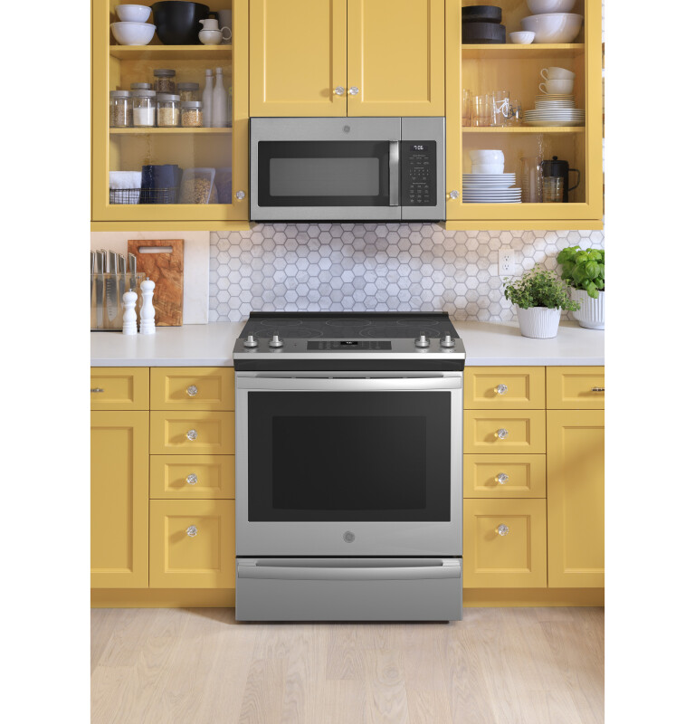 30" Slide-In Electric Convection Range with No Preheat Air Fry JS760SPSS
