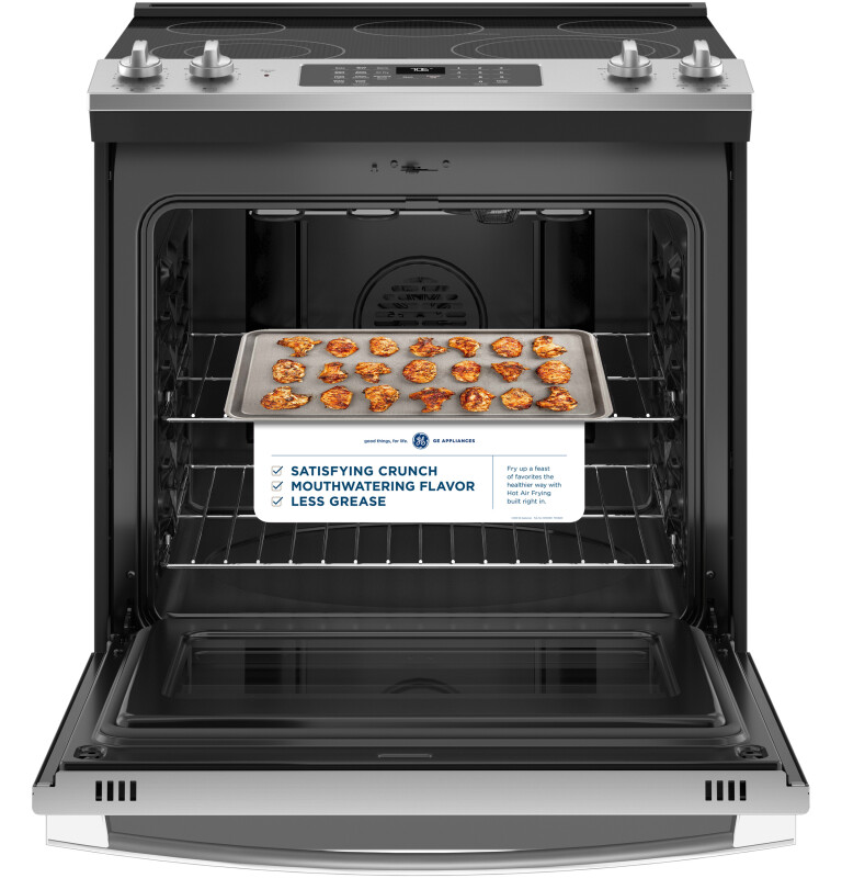 30" Slide-In Electric Convection Range with No Preheat Air Fry JS760SPSS